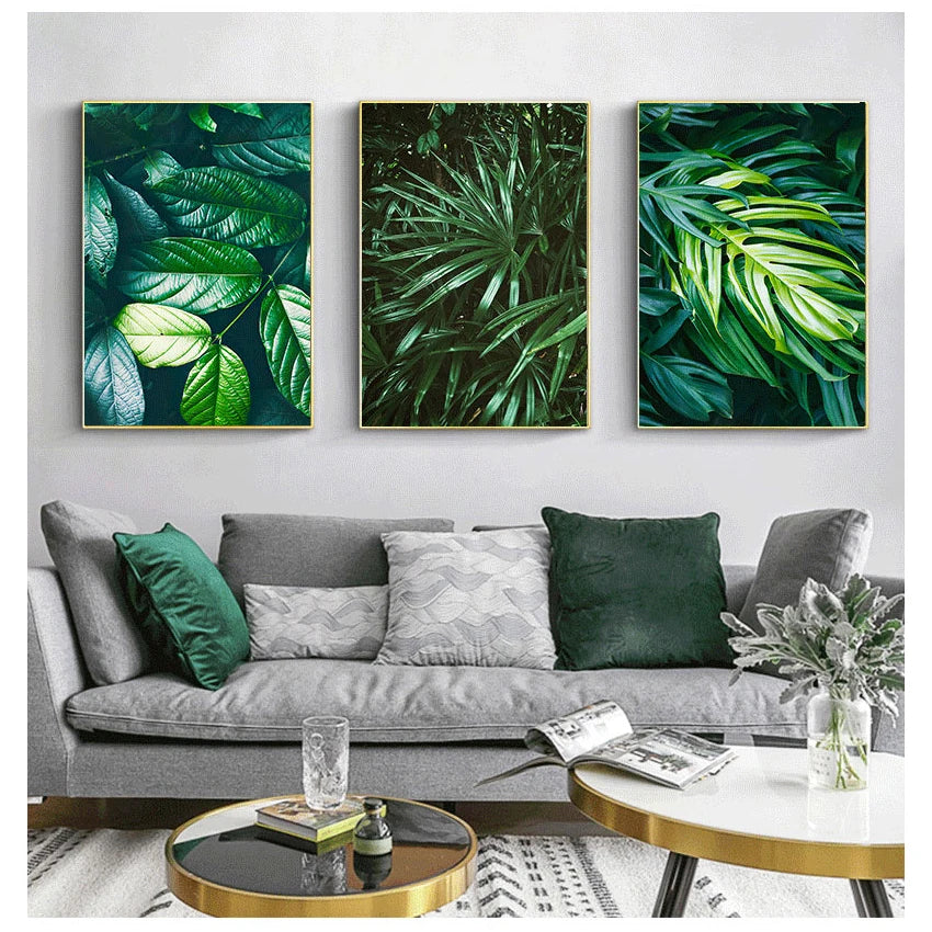 Wall Art Canvas Painting Nordic Posters And Prints Wall Pictures For Living Room Home Decor Nature Tropical Palm Leaf Monstera